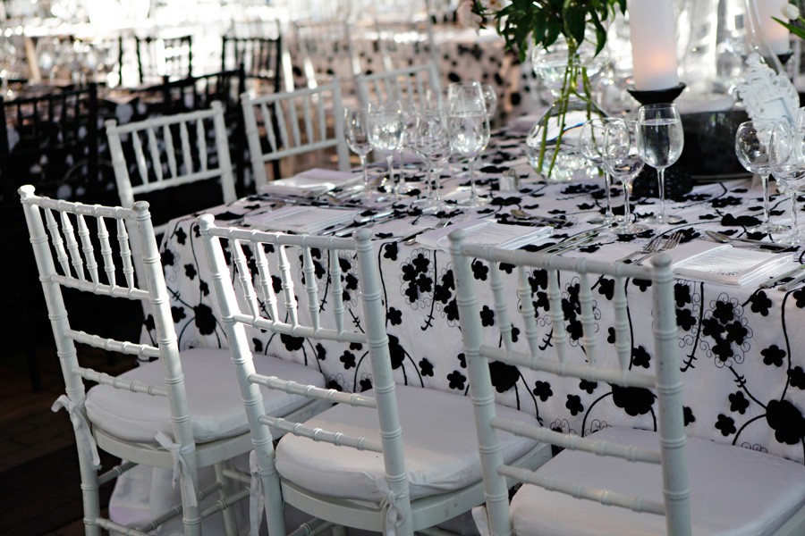 black and white floral linens dogwood tablecloth white chivaris evantine design philadelphia events