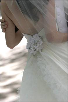 phil kramer kimmel center wedding back of weddin gown evantine design