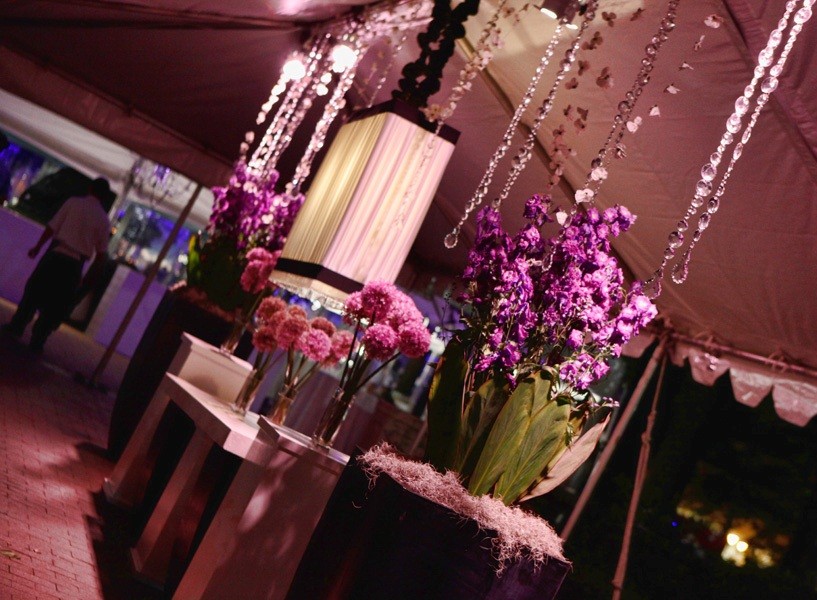 place card table, purple flowers, outdoor events, non profit gala, philadelphia events, wedding, tented event