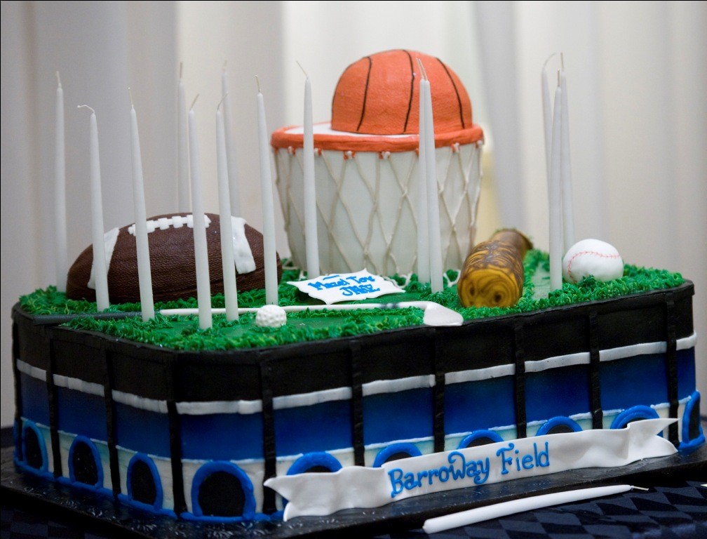 bar mitzvah cakes philadelphia evantine design sports theme sports stadium parties