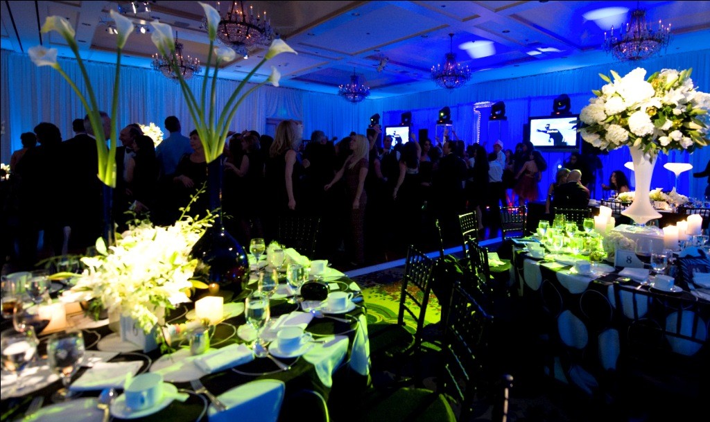 bar mitzvah party blue lighting four seasons hotel philadelphia