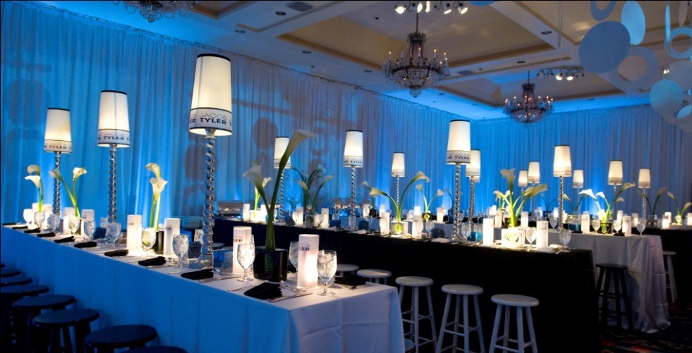 kids table bar mitzvah party evantine design philadelphia lampshades