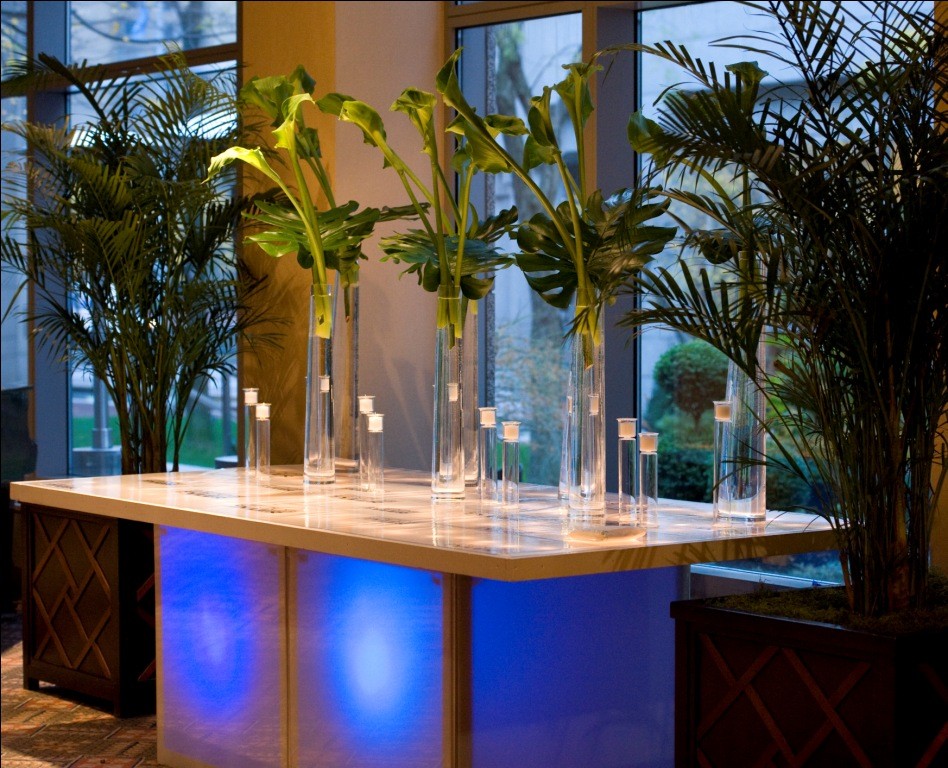 place card table light up blue bar mitzvah four seasons hotel philadelphia evantine design