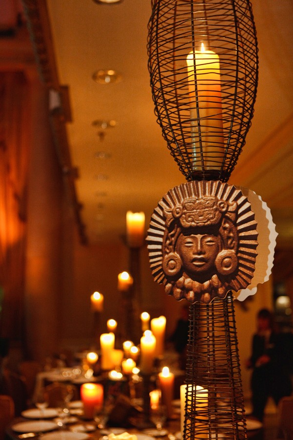 incan masks latin party theme MarieLabbancz corporate event