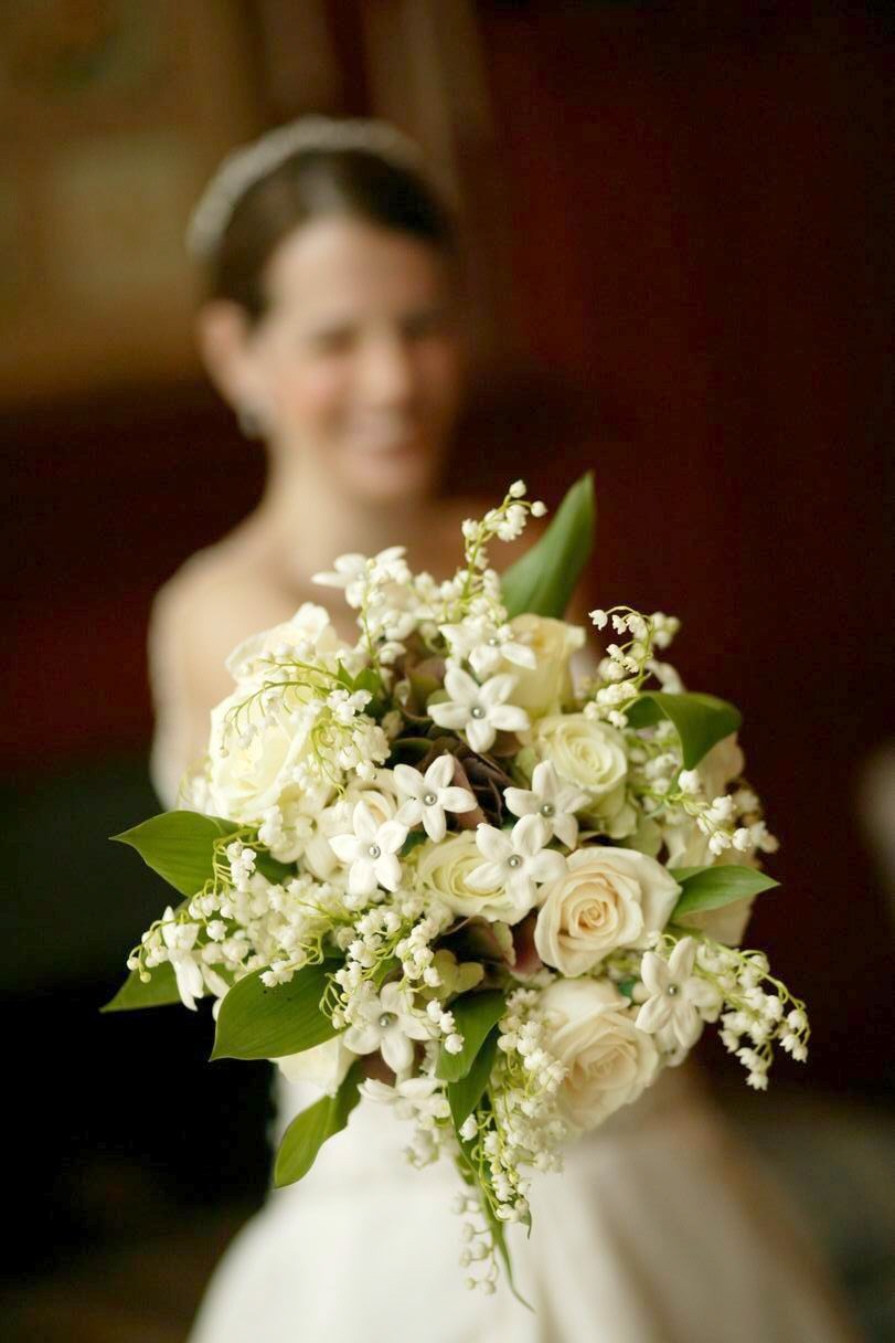 Stephanotis Bridal Bouquet, Philadelphia Weddings, Traditonal White Bridal Bouquets, Evantine Design