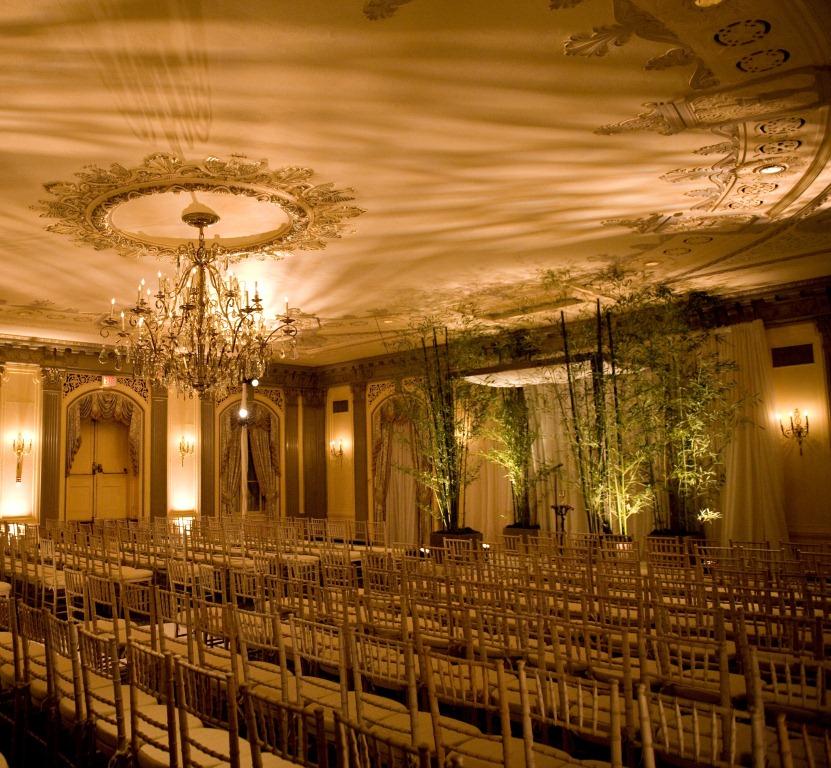 Bamboo Chuppah Modern Wedding Canopy Hotel duPont Evantine Design Susan Stripling