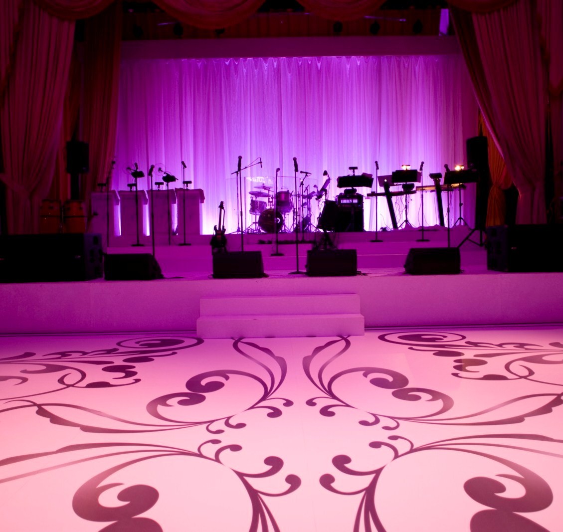 Black and White Dance floor Philadelphia Wedding Planners