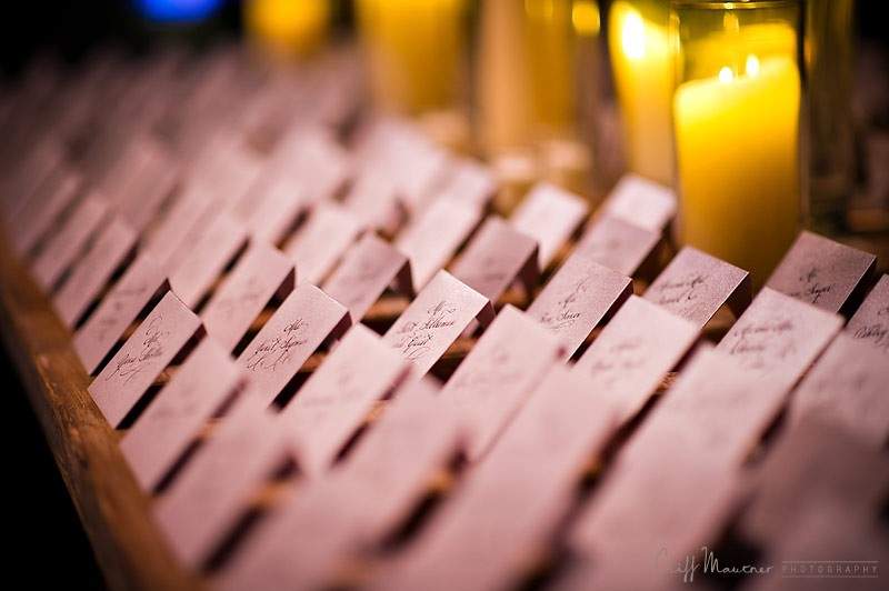 hand calligraphed place cards philadelphia weddings michael weinstein