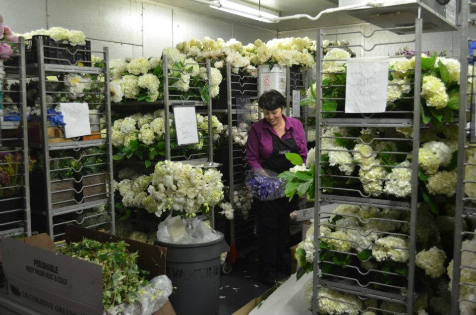 Floral Cooler Behind the Scenes Evantine Design Warehouse