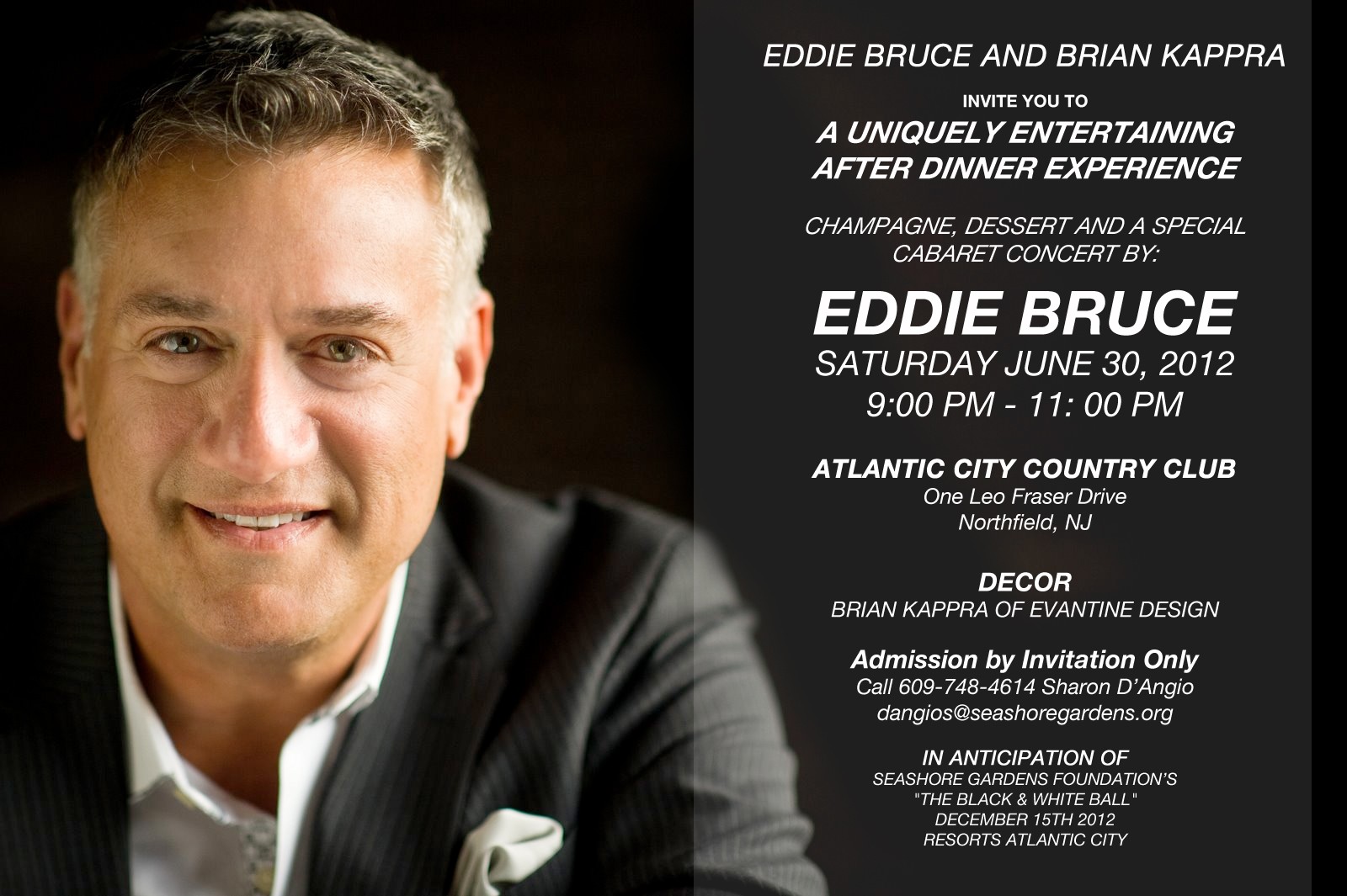 Eddie Bruce Cabaret Show Atlantic City Country Club