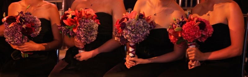 Bridesmaids bouquets with hydrangea best philadelphia florists wedding designers
