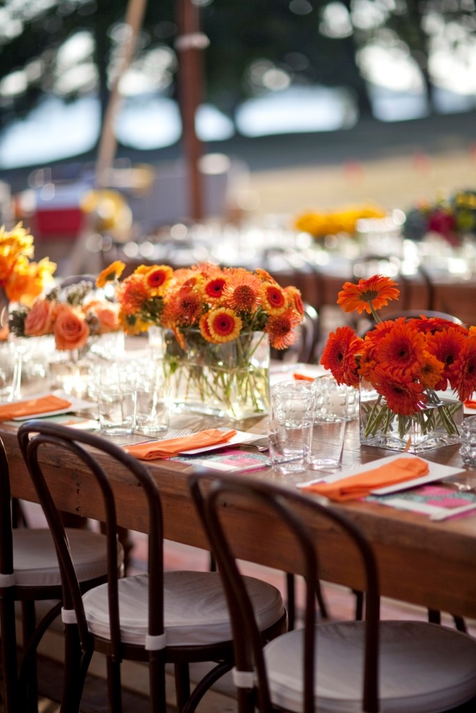 Colorful Modern Outdoor Weddings Evantine Design Philadelphia Floral Designers