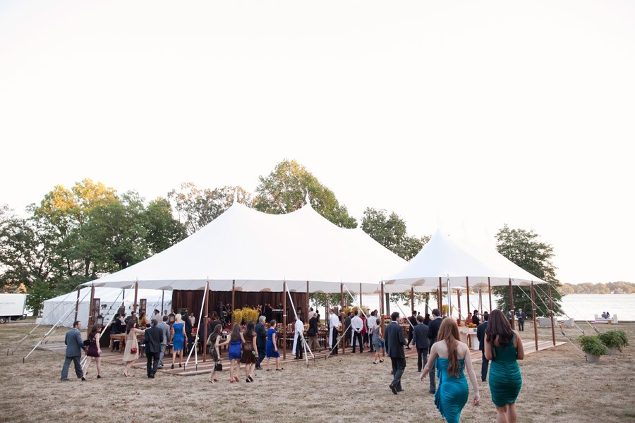 Colorful Wedding Guests Sail Cloth Tents