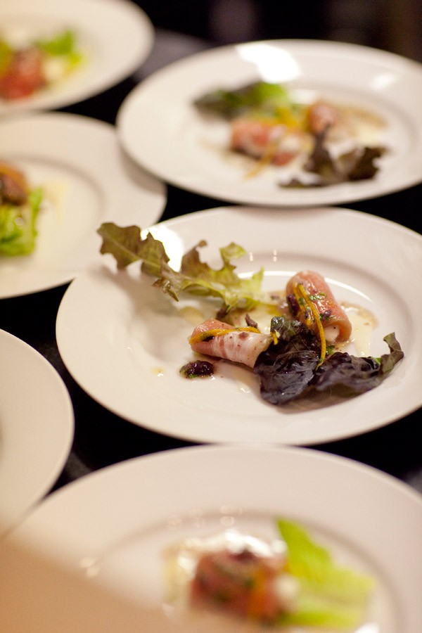 Fish First Course Marc Vetri Catered Wedding Dinner