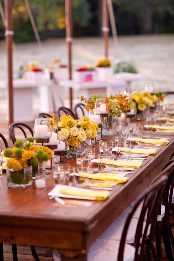 Yellow Flowers Wedding Design Philadelphia Event Planners