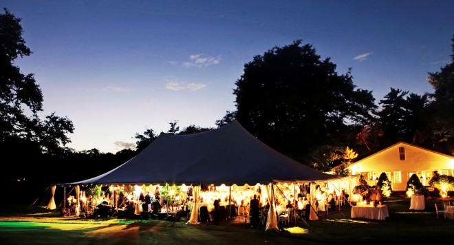 Pole Tents New Jersey Weddings Landscape Lighting