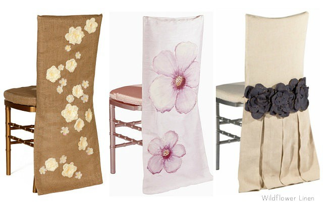 Spring Chair Covers Wildflower collage
