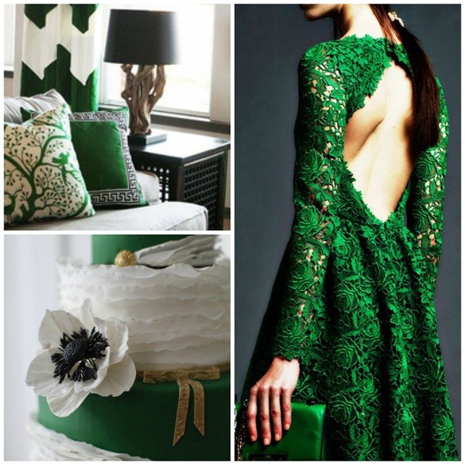pantone color trends, green wedding design, philadelphia weddings