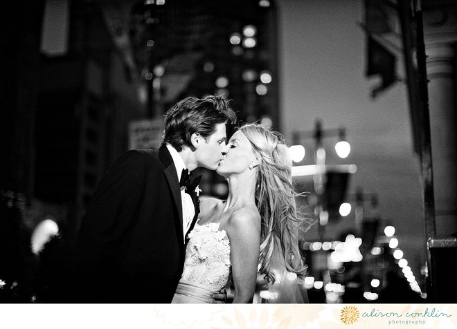 First Kiss Philadelphia Weddings Alison Conklin