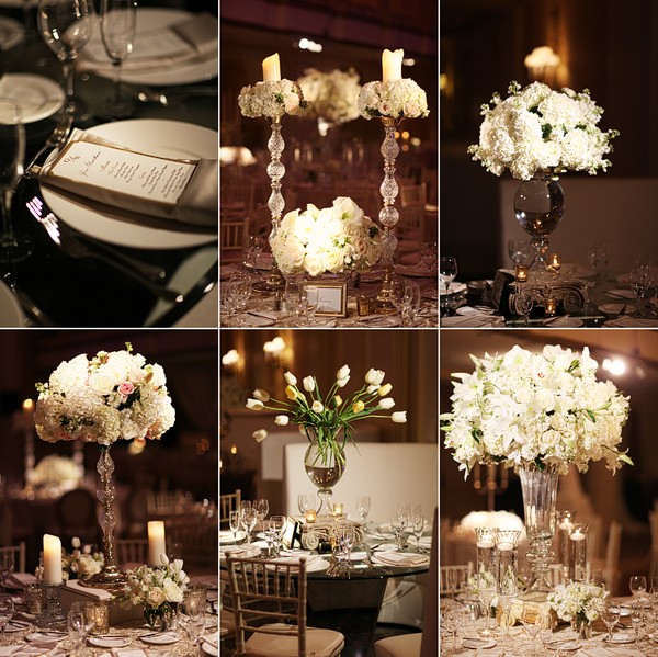 White Floral Centerpieces Wedding Designers Philadelphia