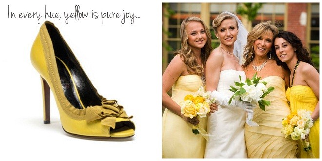 yellow fashion inspiration for weddings evantine design