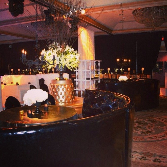 gold and black bar mitzvah rittenhouse hotel evantine