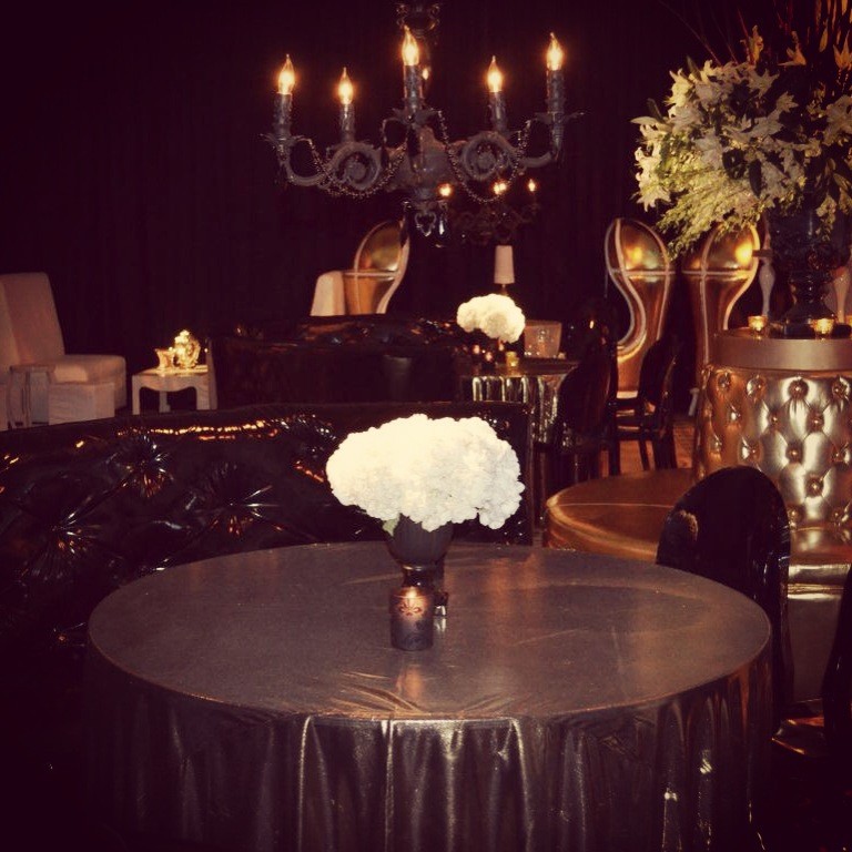 gold and black wedding design philadelphia event planners