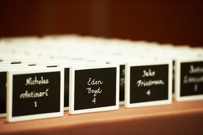 Mini Chalkboard Seating Cards for Bar Mitzvahs