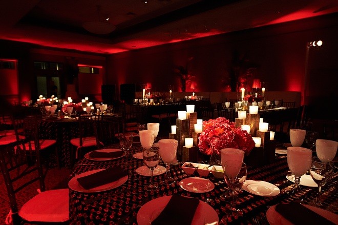 Red Lighting for Parties Eventions Productions Evantine-c