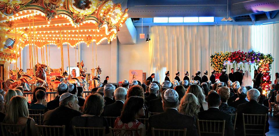 Carousel Wedding Please Touch Museum Chuppah Evantine Design