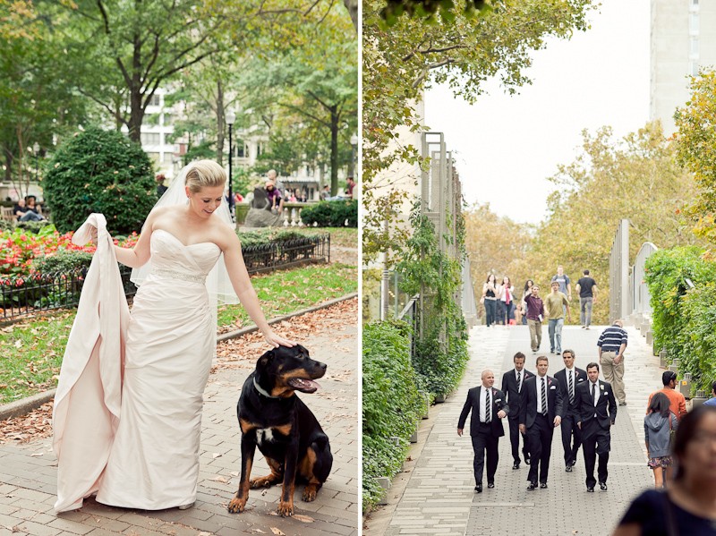 Bridal Portraits with Dogs Philadelphia Weddings