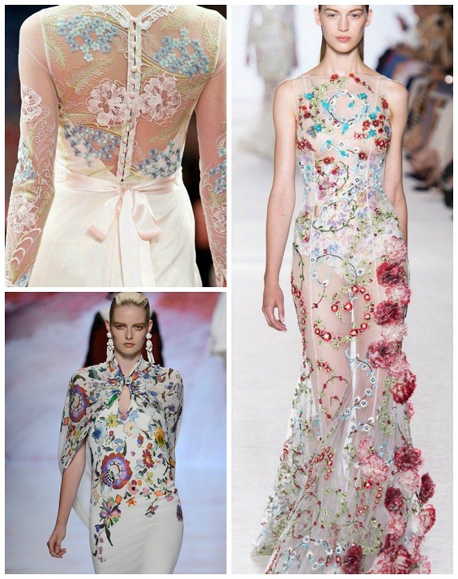 embroidered floral wedding gowns evantine design