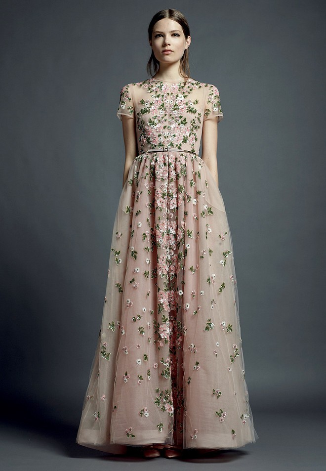 valentino floral embroidered gowns