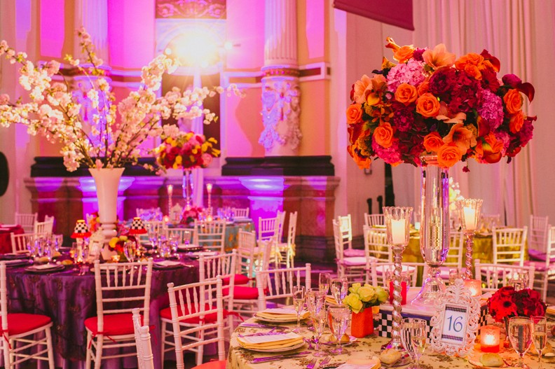 Colorful Wedding Decor Philadelphia Wedding Planners Evantine Design