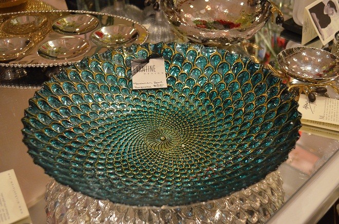 turquoise blue serving bowls evantine design tablewares