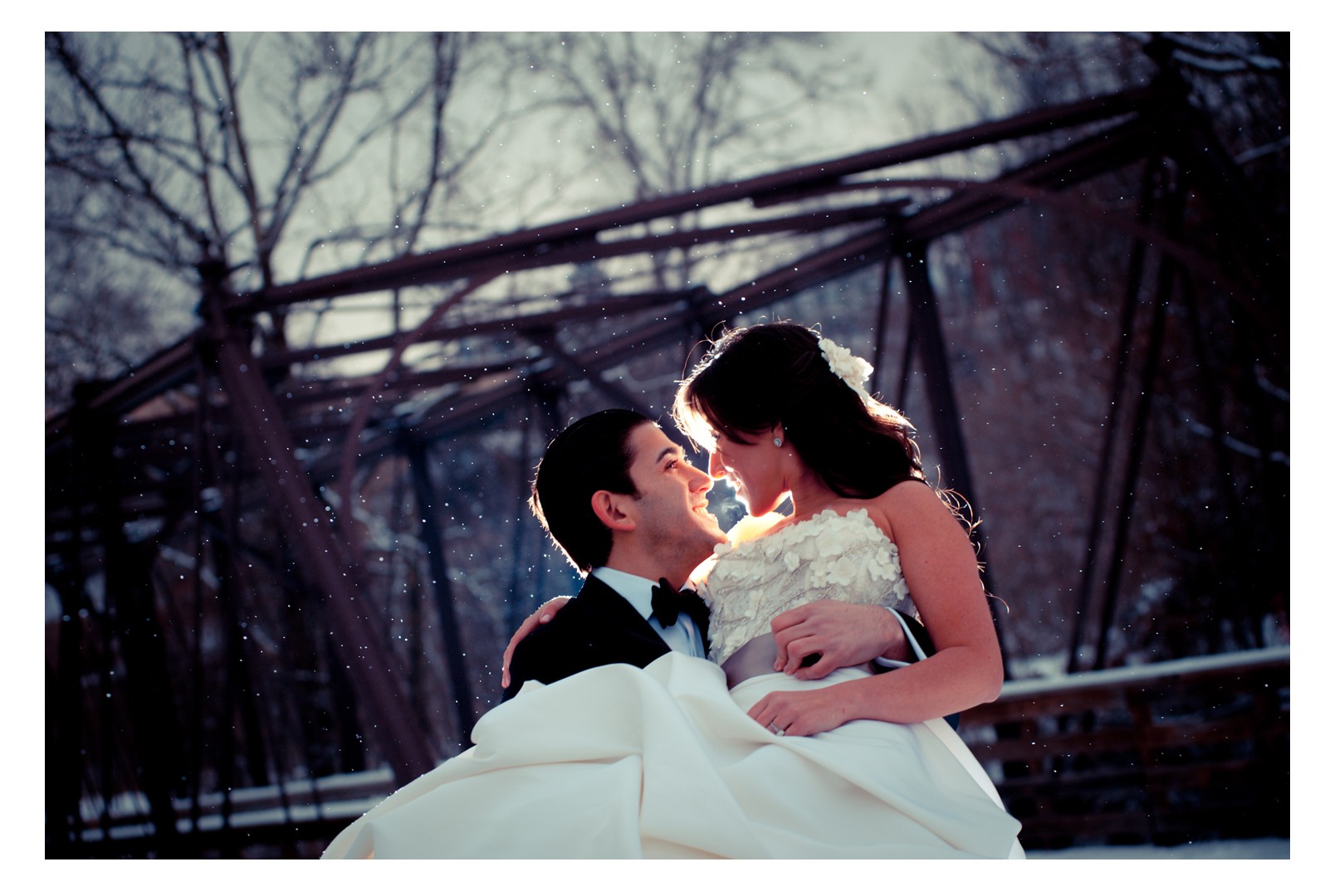 bridal portraits winter weddings phoenixville foundry tyler boye