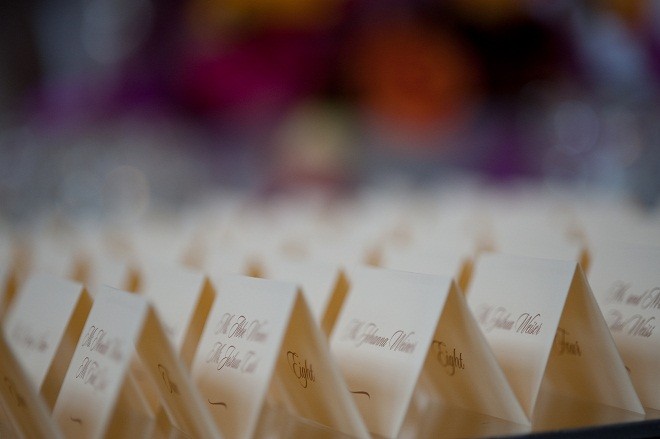 classic ivory place cards evantine design