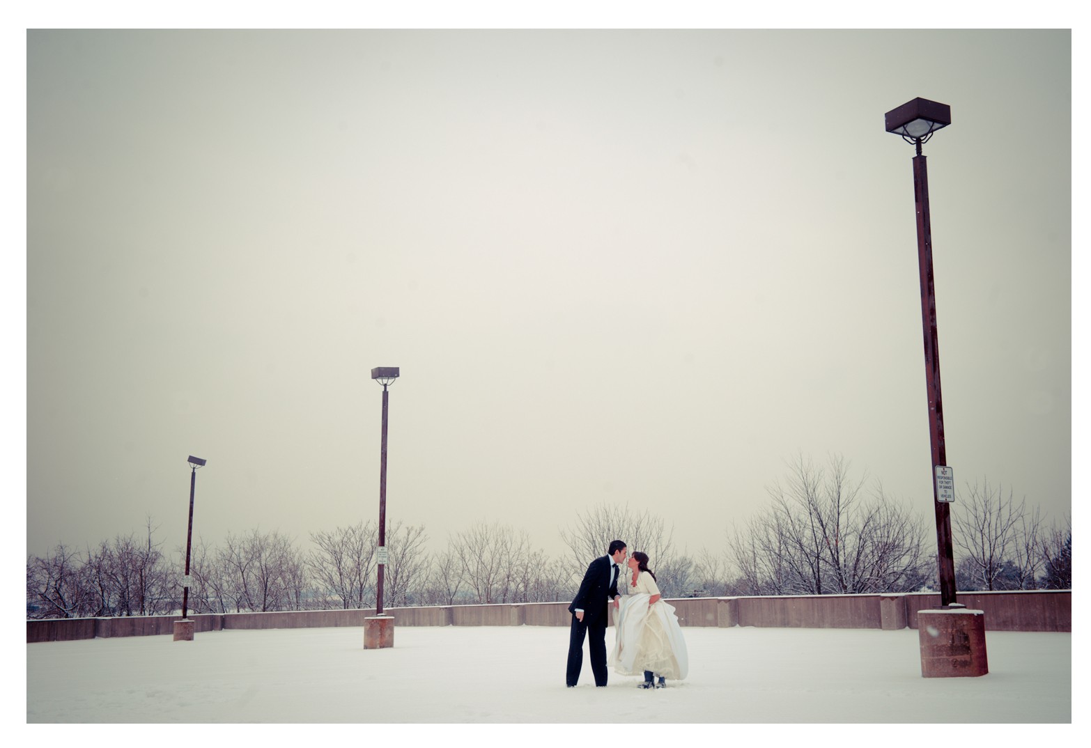 wedding photos in the snow tyler boye photography