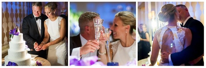 bride and groom photos reception cake cutting toasts liz banfield