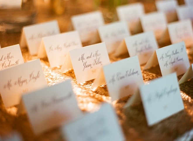 ivory place cards weddings evantine design liz banfield photography