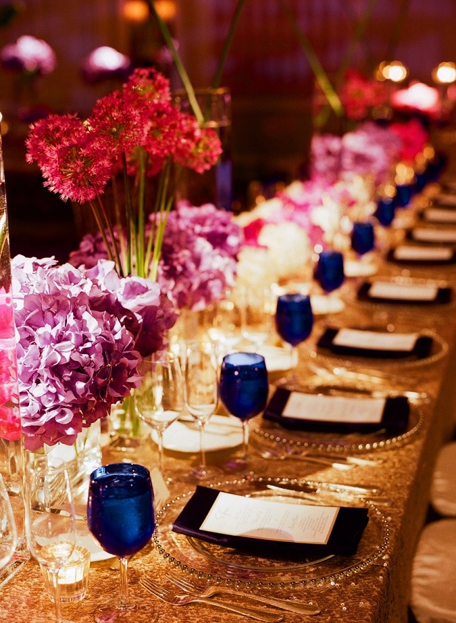 purple centerpieces weddings liz banfield evantine design