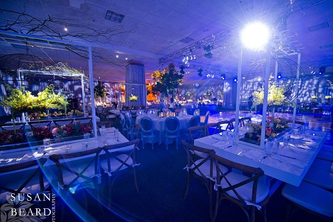 Blue bar mitzvah party decor philly mitzvahs ballroom transformations evantine design