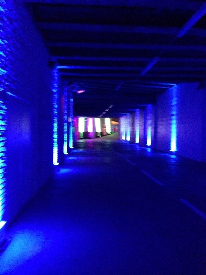 blue tunnel entrance bar mitzvahs philadelphia evantine design