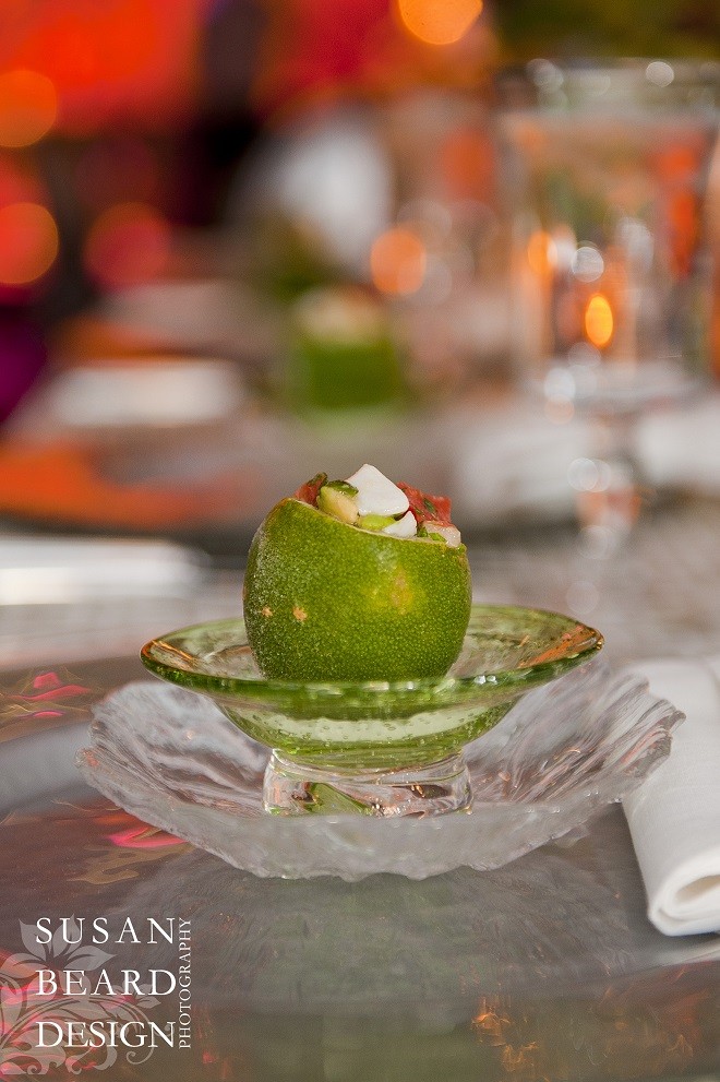 The Amuse Bouche of --- by Leslie Rosen Catering. Evantine Design.