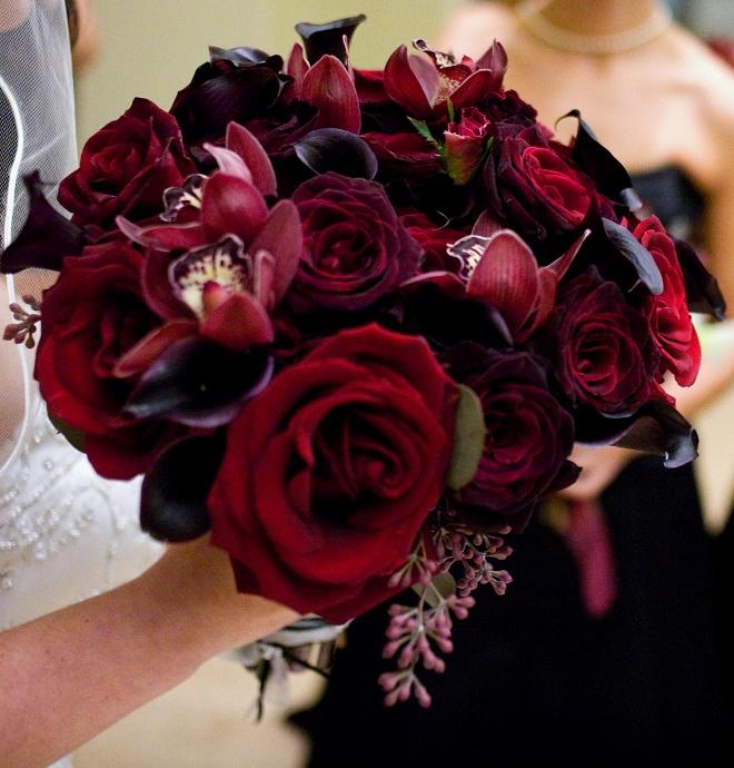 Red, Red, RED Bridal Bouquets Event Design, Philadelphia