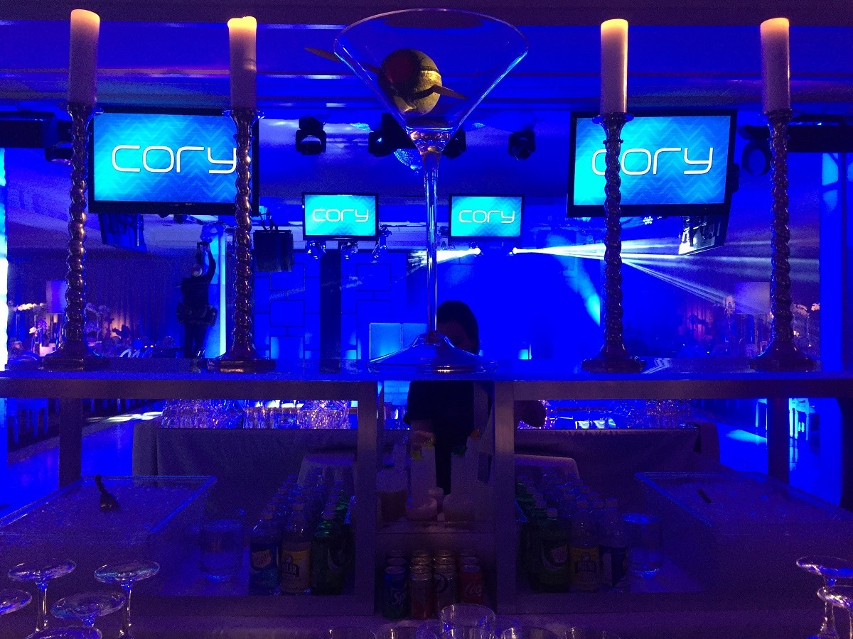 cory bar mitzvah light up blue kids party design evantine design philly mitzvahs 11