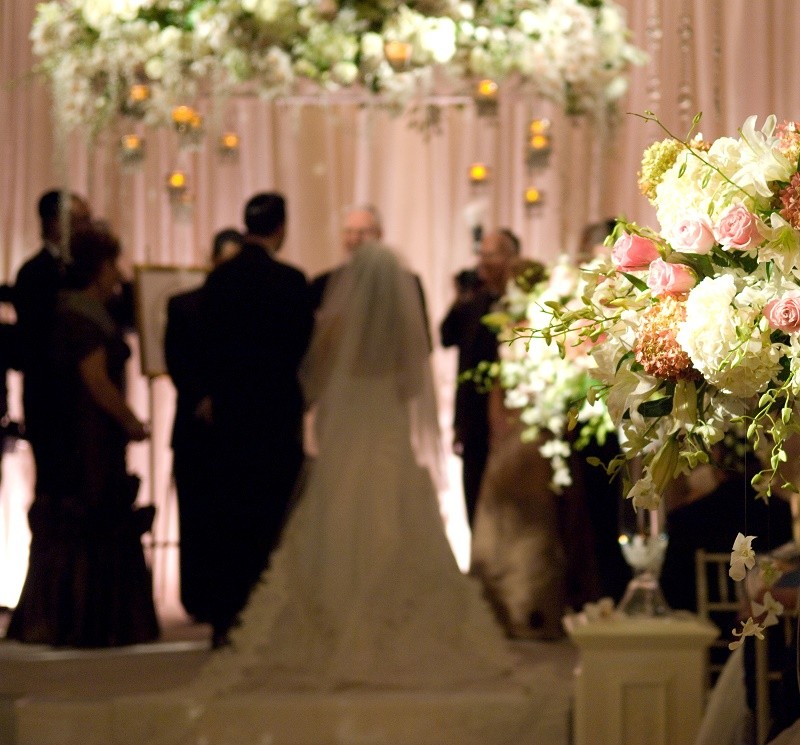 Suspended Chuppah Four Seasons Hotel Evantine Design Phil Kramer Photography