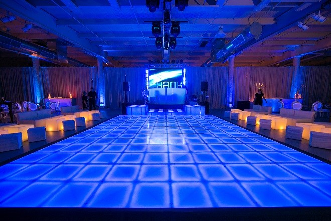 light up bar mitzvahs blue lighting white modern furniture for parties evantine design philadelphia party planners 46