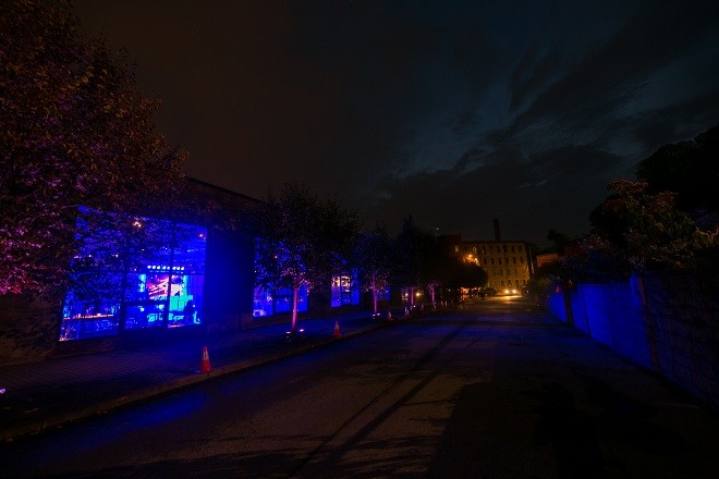 light up bar mitzvahs blue lighting white modern furniture for parties evantine design philadelphia party planners 99