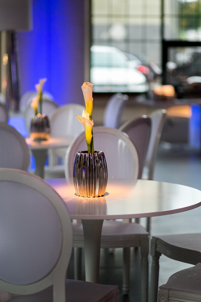 modern white lounge mitzvah with raw wood blue lighting evantine designn moulin loft space philadelphia 18